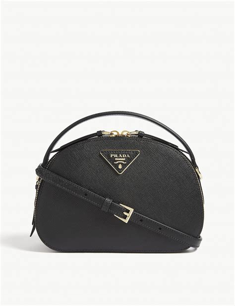 prada saffiano crossbody clutch black|Prada odette saffiano.